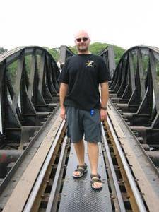 Stevan on the the bridge at River Kwai