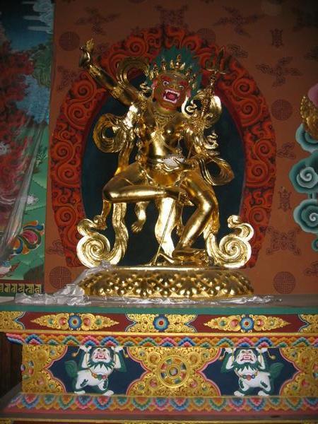Statue of the goddess Kali at Boudha Nath Stupa