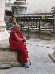 Elderly monk