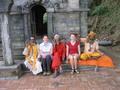 Kerryann and Amy with sadhus