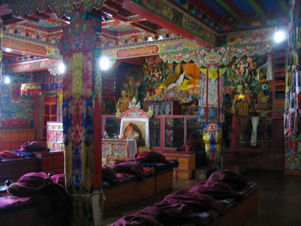 Inside of Tengboche monastery