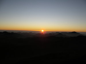 Sunrise over the Sinai