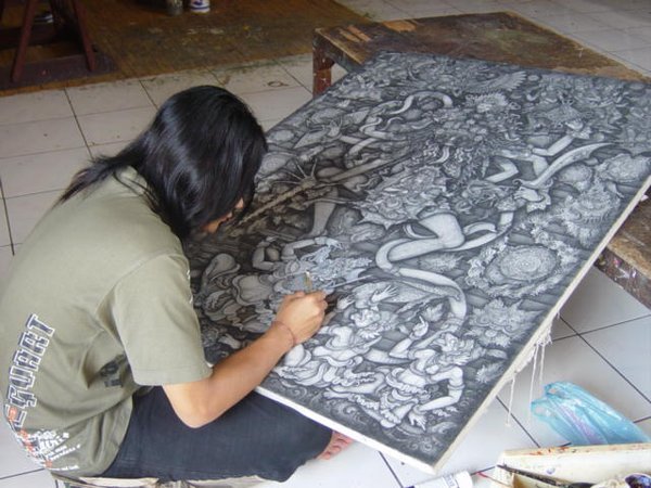 Painter, Ubud
