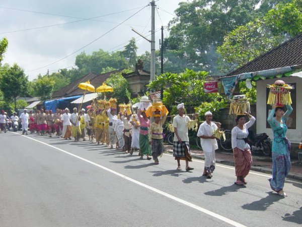 Ceremonial Procession, Ubud