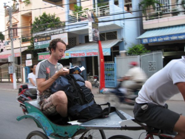 Being peddled through Chau Doc