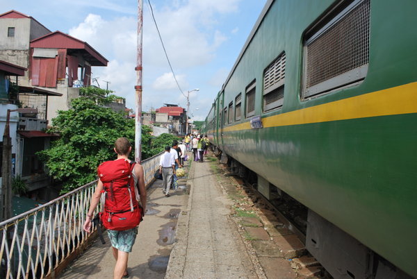 Our train to Halong Bay