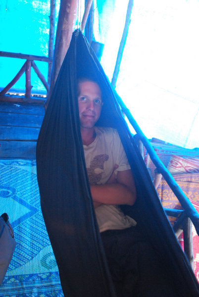 Passing time in a hammock at The Treehouse
