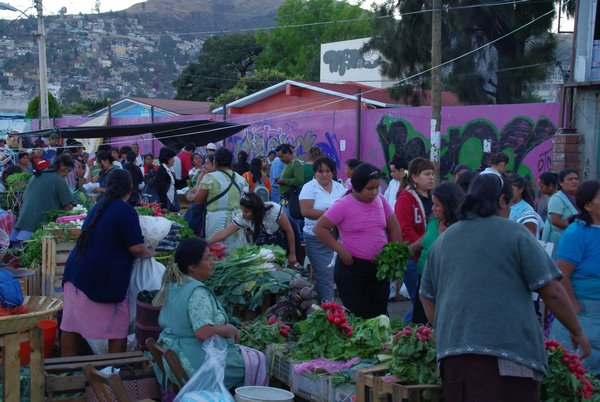 Marche de fruits et legumes a Oaxaca