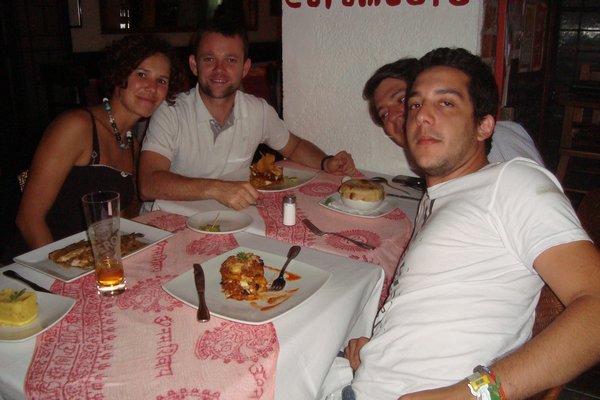 Restaurant avec Santiago et Raul