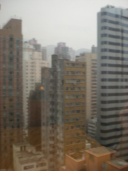 Skyscraper view from my room (12th floor)