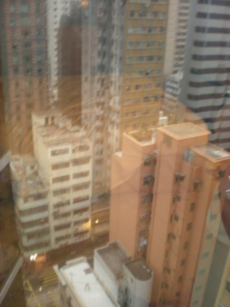 Skyscrapers & Street from my room (12th floor)