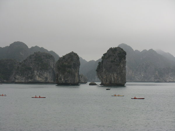 Kayaking Halong Bay