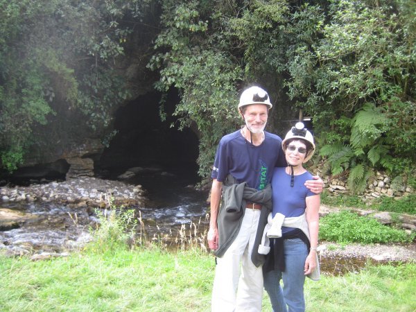 Preparing to go into the caves in Waitomo