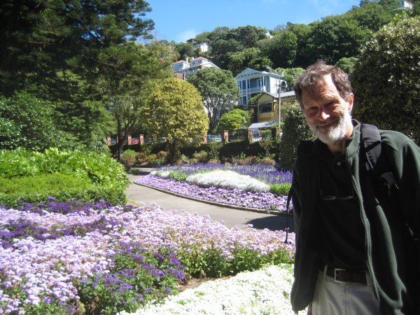 David at the Botanic Gardens, Wellington