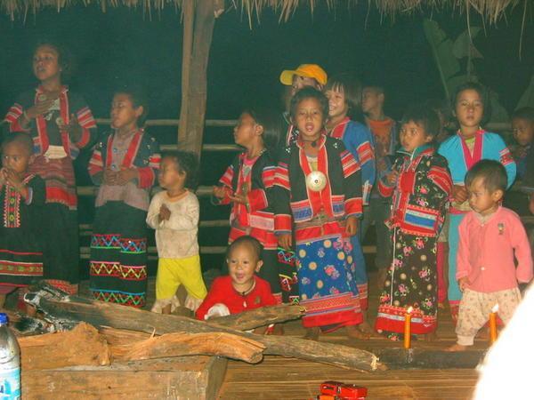 Lahu Children Singing and Dancing