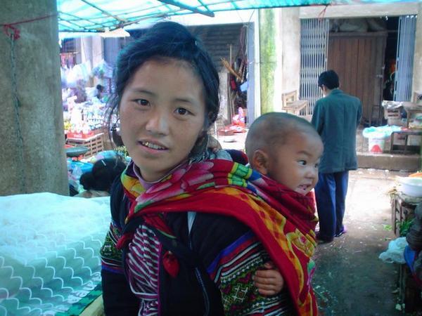 Hmong Mother and Baby