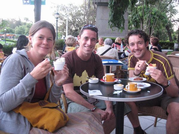 Coffee and Icecream with Alex and Inge!