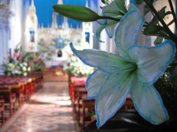 Inside Church at San Cristobal