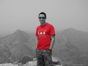 Revoluationary Red at the Great Wall of China