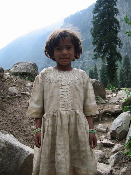 Tibetan Refugee Girl - At Moutain Settlement, 