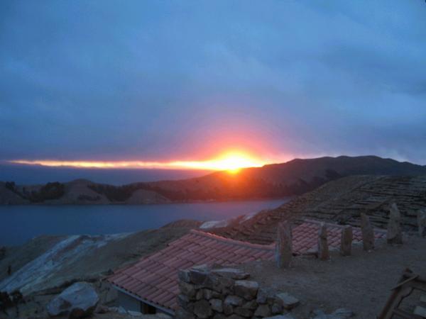 Sun Set on the Isla del Sol - Lake Titicacca, Boliva