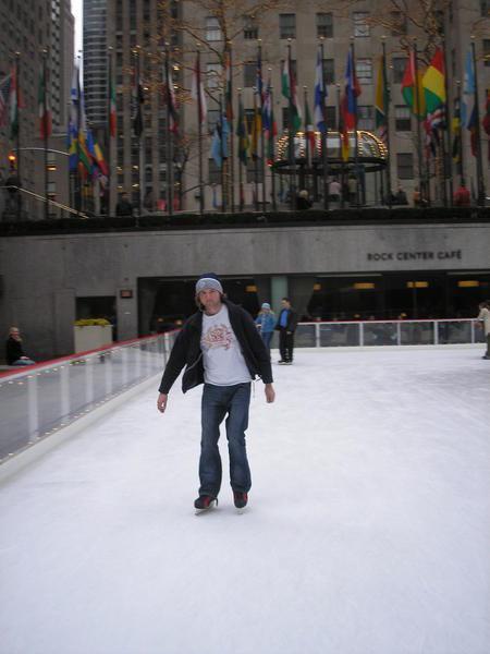 Skating in Rockefellar Plaza