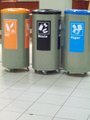 Wastebins in Amsterdam airport