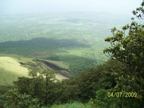 Top of volcano view
