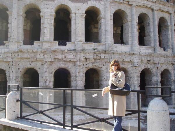 Before entering the Colosseum