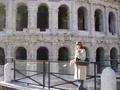 Before entering the Colosseum