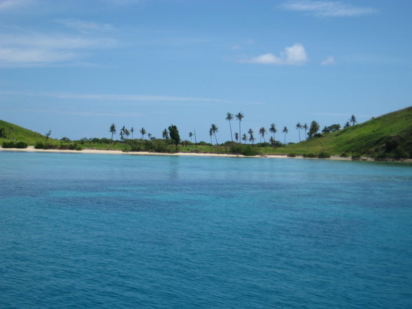 Mana Island from the ferry