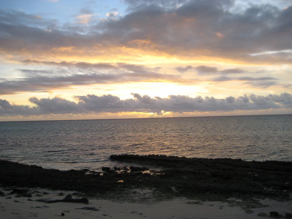 sunset beach on Mana 2
