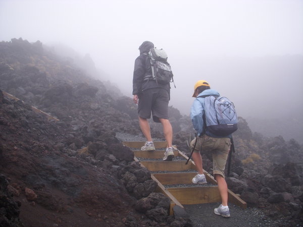 "Devil's Staircase" on the Tongariro Crossing