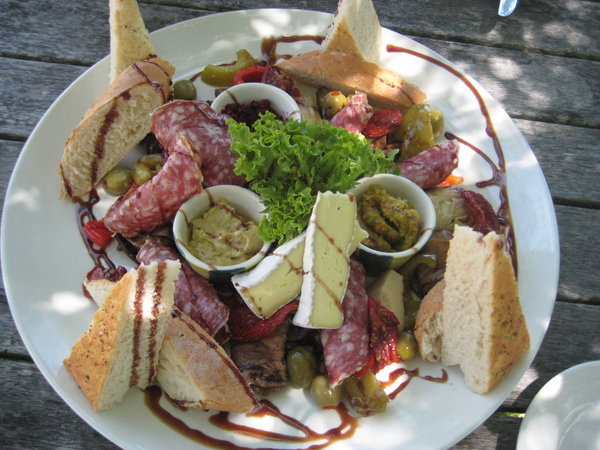 Antipasta plate at Seifried