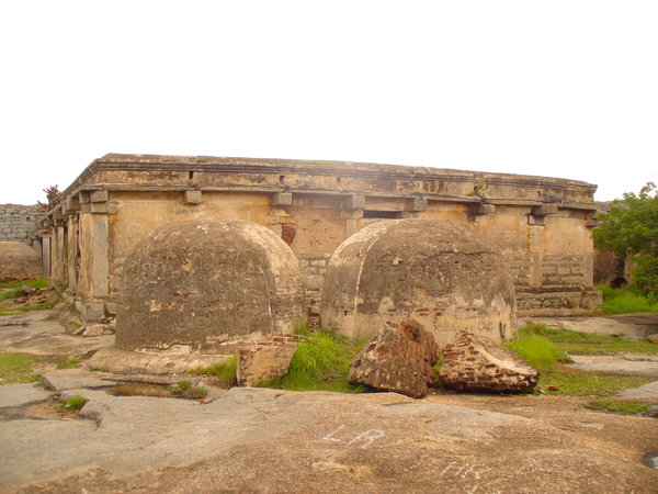 Water reservoir domes in the summit