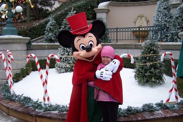 Diana with Mickey