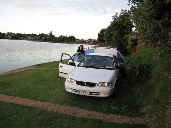 Camping by the waterside