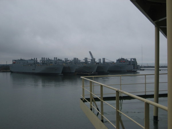 A Naval huddle at Newport News
