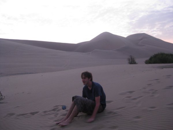 Sand dunes at la Huacachina
