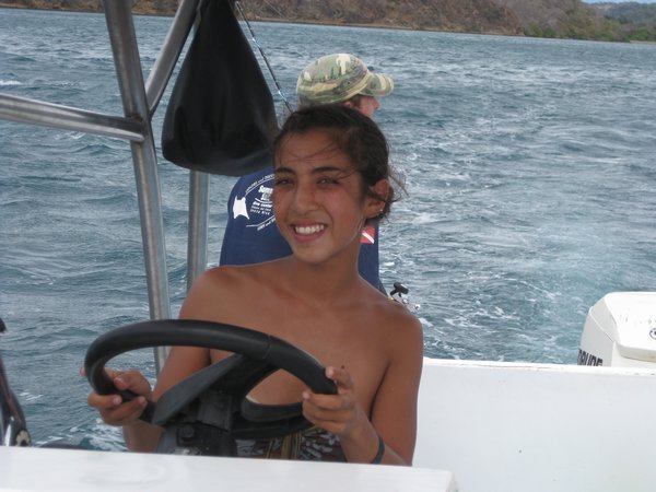 Driving the boat