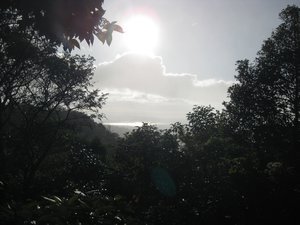 View of the Nicoya peninsular from Monteverde