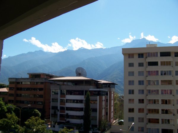 Vista del Pico Bolivar desde el apartamento