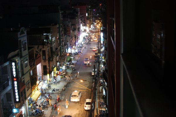 view from hotel in Saigon