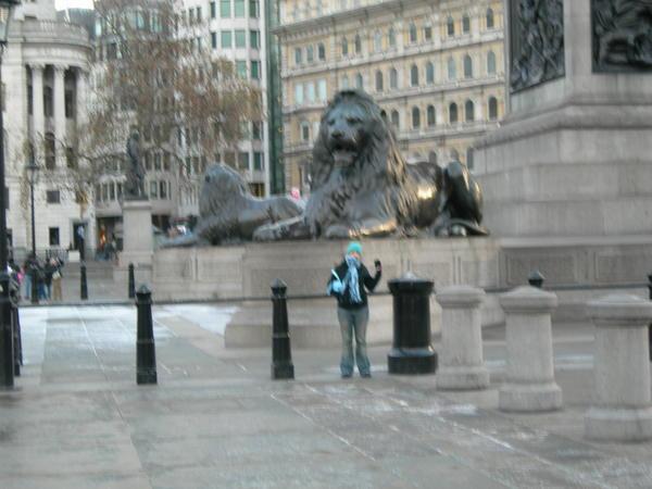Renee in Trafalgar Square