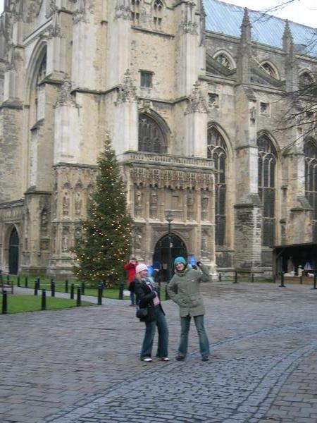 outside the Canterbury Cathedral