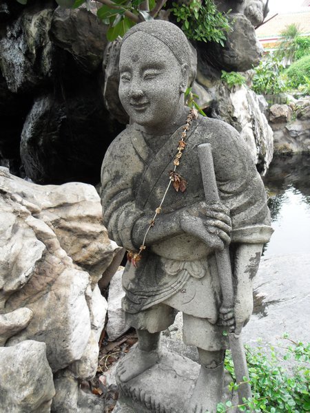 small stone statue