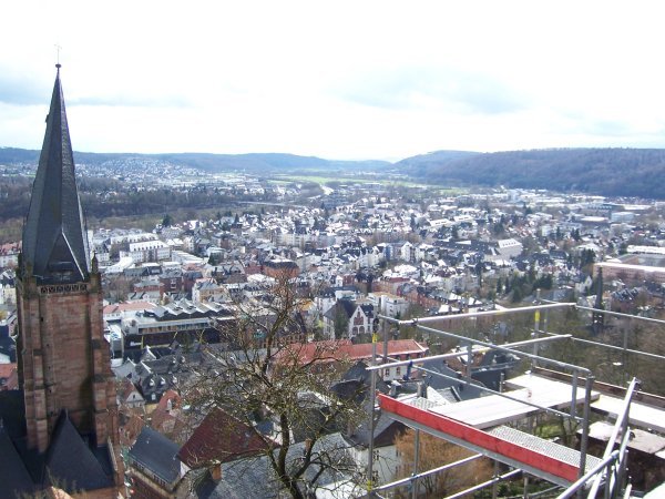 View (Elisabeth Kirche on left)