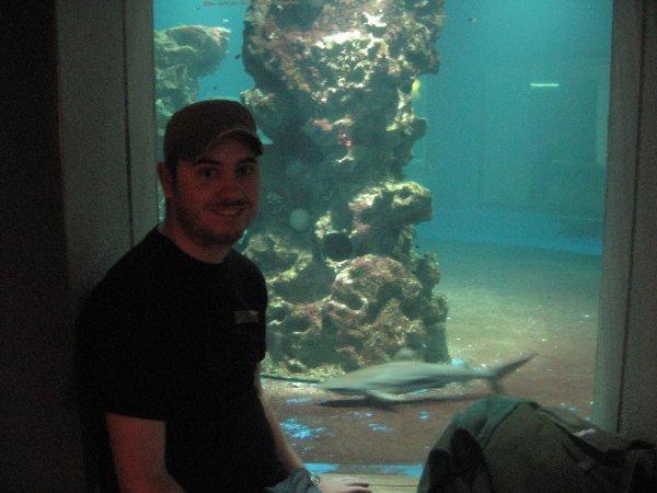 Me in front of Shark tank