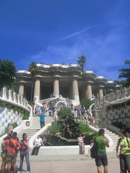 main entrance to Parc Guell