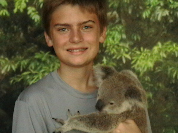 Zack Holding a Very Cute Koala